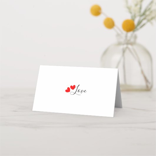 Glück in der Liebe Lottery Ticket Holder Platzkarte (Rückseite)