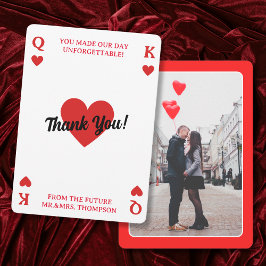 Glück in der Liebe Paare Dusche Foto Vielen Dank Karte