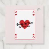 Glück in der Liebe Paare Dusche Vielen Dank Geschenkanhänger (Rückseite)