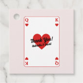 Glück in der Liebe Paare Dusche Vielen Dank Geschenkanhänger (Vorderseite)