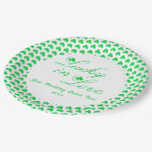 Glück in der Liebe Pappteller (Schrägansicht)