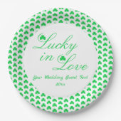 Glück in der Liebe Pappteller (Vorderseite)