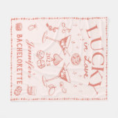 Glück in der Liebe Peach Cocktail Junggeselinnen-A Fleecedecke (Vorderseite (Horizontal))