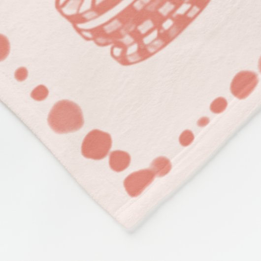 Glück in der Liebe Peach Cocktail Junggeselinnen-A Fleecedecke (Ecke)
