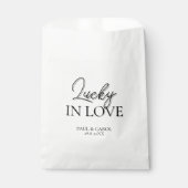 Glück in der Liebe Personalisierte Papiertüte Geschenktütchen (Vorderseite)