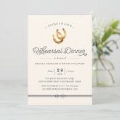 Glück in der Liebe | Probe - Abendessen Einladung (Stehend Vorderseite)