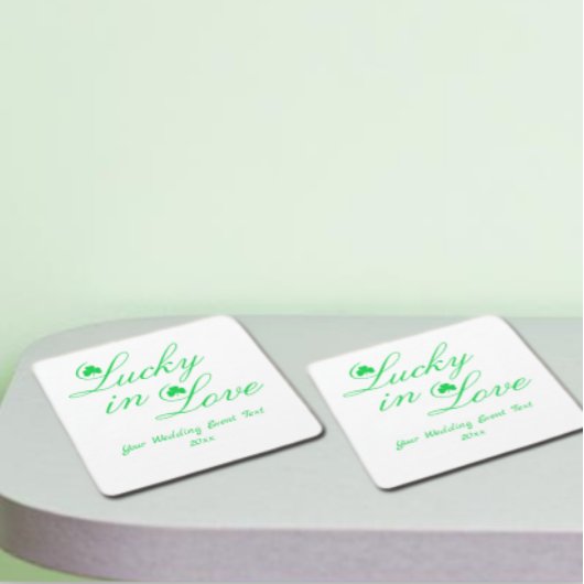 Glück in der Liebe Rechteckiger Pappuntersetzer