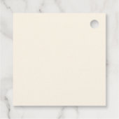 Glück in der Liebe Roter Junggeselinnen-Abschied C Geschenkanhänger (Rückseite)