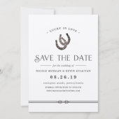 Glück in der Liebe | Rustikale Kraft Save The Date (Vorderseite)