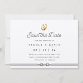 Glück in der Liebe | Rustikales Foto Save The Date (Vorderseite)