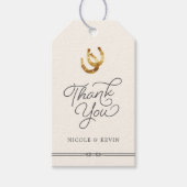 Glück in der Liebe | Rustische Gastgeschenk Hochze Geschenkanhänger (Vorderseite)