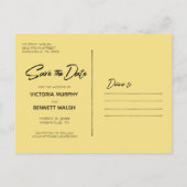 Glück in der Liebe | Save the Date Postkarte (Rückseite)