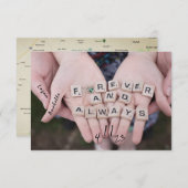 Glück in der Liebe Speichern Sie die Daten Save th Save The Date (Vorne/Hinten)