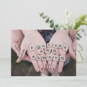 Glück in der Liebe Speichern Sie die Daten Save th The Date (Stehend Vorderseite)