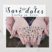 Glück in der Liebe Speichern Sie die Daten Save th The Date (Vorne/Hinten)