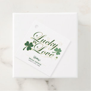 Glück in der Liebe St. Patrick Hochzeitsbrause Mod Geschenkanhänger