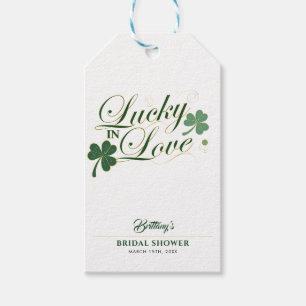 Glück in der Liebe St. Patrick Moderne Bridal Show Geschenkanhänger