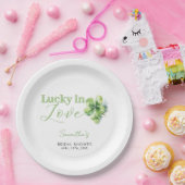 Glück in der Liebe St. Patrick's Brautparty Pappteller (Party)