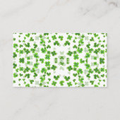 Glück in der Liebe St. Patrick's Day Brautparty Begleitkarte (Rückseite)