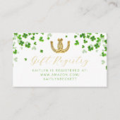 Glück in der Liebe St. Patrick's Day Brautparty Begleitkarte (Vorderseite)