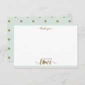 Glück in der Liebe St. Patrick's Day Brautparty Dankeskarte (Vorne/Hinten)