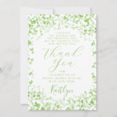 Glück in der Liebe St. Patrick's Day Brautparty Dankeskarte (Vorderseite)