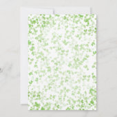 Glück in der Liebe St. Patrick's Day Brautparty Dankeskarte (Rückseite)