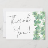 Glück in der Liebe St. Patrick's Day Brautparty Dankeskarte (Vorderseite)