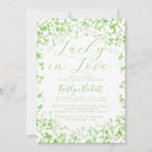 Glück in der Liebe St. Patrick's Day Brautparty Einladung (Vorderseite)