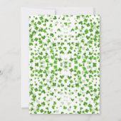 Glück in der Liebe St. Patrick's Day Brautparty Einladung (Rückseite)