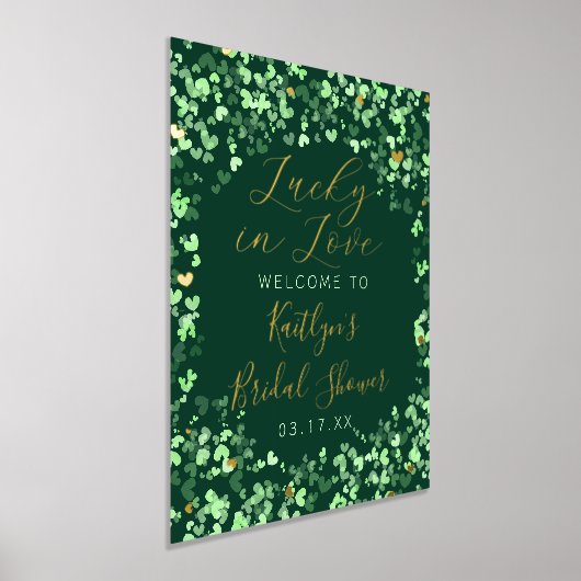 Glück in der Liebe St. Patrick's Day Brautparty Foliendrucke (Ablage )