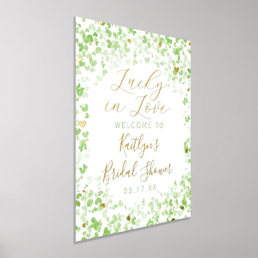 Glück in der Liebe St. Patrick's Day Brautparty Foliendrucke (Ablage )