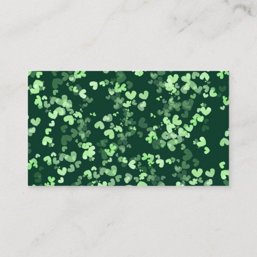 Glück in der Liebe St. Patrick's Day Brautparty Ga Begleitkarte (Rückseite)
