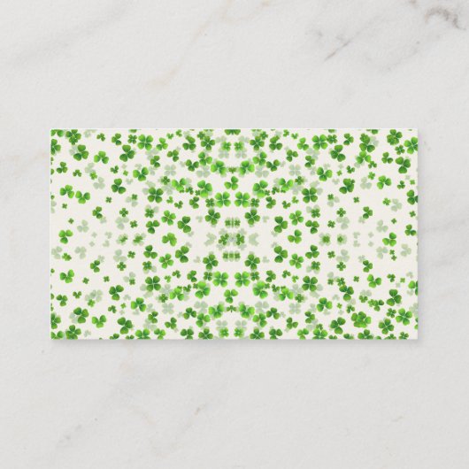 Glück in der Liebe St. Patrick's Day Brautparty Ga Begleitkarte (Rückseite)
