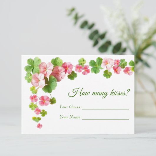 Glück in der Liebe St. Patrick's Day Brautparty Ga Begleitkarte (Stehend Vorderseite)