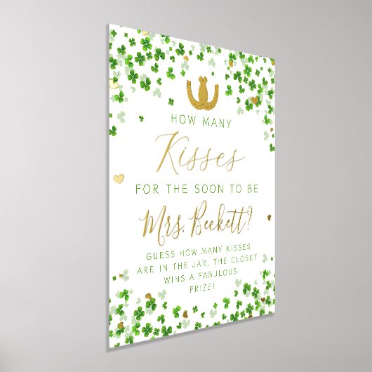 Glück in der Liebe St. Patrick's Day Brautparty Ga Foliendrucke (Ablage )