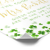 Glück in der Liebe St. Patrick's Day Brautparty Ga Poster (Ecke)