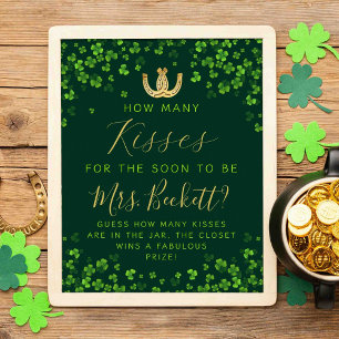 Glück in der Liebe St. Patrick's Day Brautparty Ga Poster