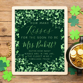Glück in der Liebe St. Patrick's Day Brautparty Ga Poster