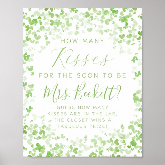 Glück in der Liebe St. Patrick's Day Brautparty Ga Poster (Vorne)