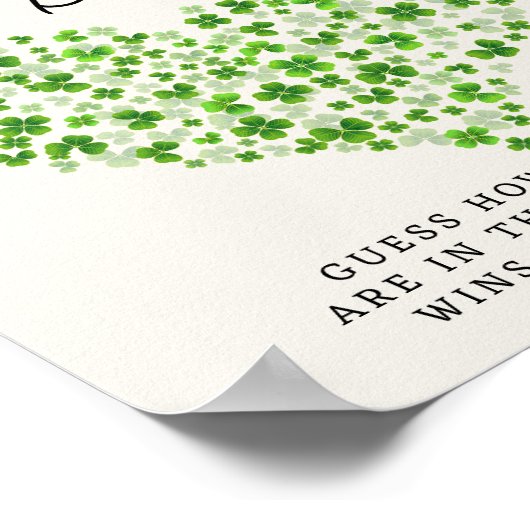 Glück in der Liebe St. Patrick's Day Brautparty Ga Poster (Ecke)