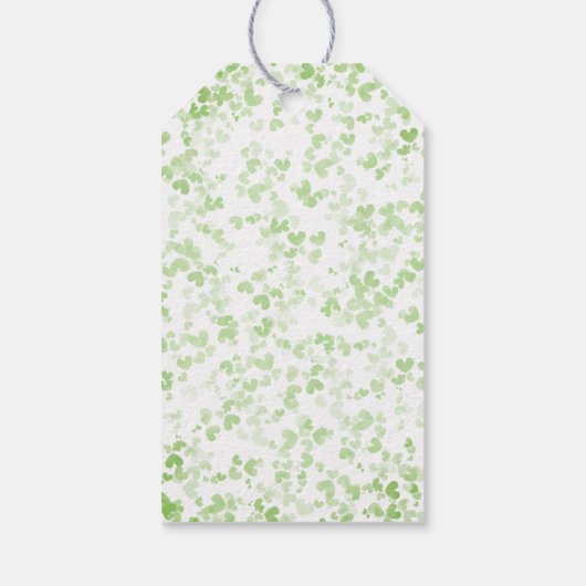 Glück in der Liebe St. Patrick's Day Brautparty Geschenkanhänger (Rückseite)