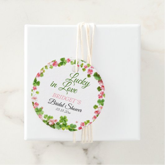 Glück in der Liebe St. Patrick's Day Brautparty Geschenkanhänger