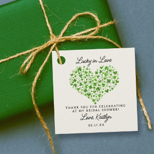 Glück in der Liebe St. Patrick's Day Brautparty Geschenkanhänger
