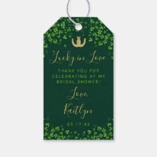 Glück in der Liebe St. Patrick's Day Brautparty Geschenkanhänger