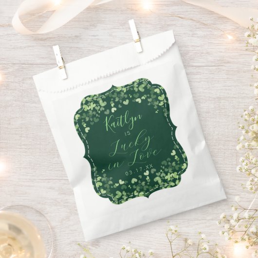 Glück in der Liebe St. Patrick's Day Brautparty Geschenktütchen (Ausgeschnitten)