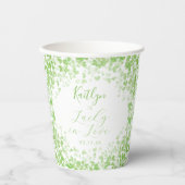 Glück in der Liebe St. Patrick's Day Brautparty Pappbecher (Vorderseite)