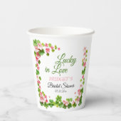 Glück in der Liebe St. Patrick's Day Brautparty Pappbecher (Rückseite)