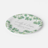 Glück in der Liebe St. Patrick's Day Brautparty Pappteller (Schrägansicht)