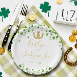 Glück in der Liebe St. Patrick's Day Brautparty Pappteller<br><div class="desc">Feiern Sie stilvoll mit diesen modernen und sehr trendigen Brautparty- oder Geburtstagsparty-Tellern. Dieses Design lässt sich leicht mit Ihrer speziellen Veranstaltungssprache personalisieren und Ihre Gäste werden begeistert sein,  wenn sie diese fabelhaften Teller sehen. Matching-Elemente finden Sie in der Auflistung.</div>